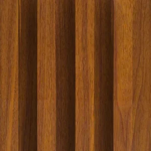 Golden Oak WPC Fluted Slat Wall Panel