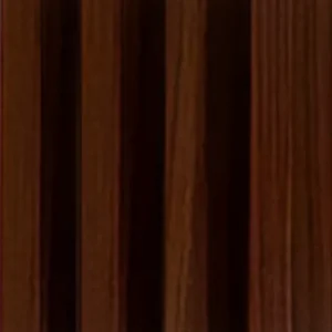 Chocolate brown WPC Fluted Slat Wall Panel